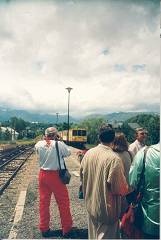 Cogemos el tren amarillo para ir Mont Lluis