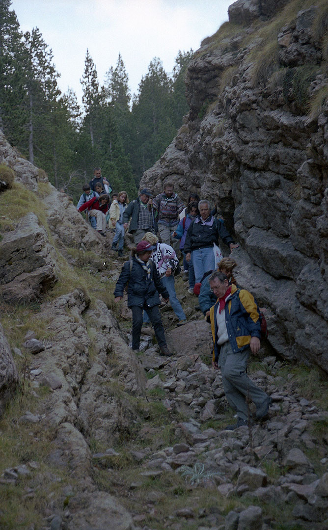 En alguns punts el camí pel torrent era mes dret del que sembla en la foto.