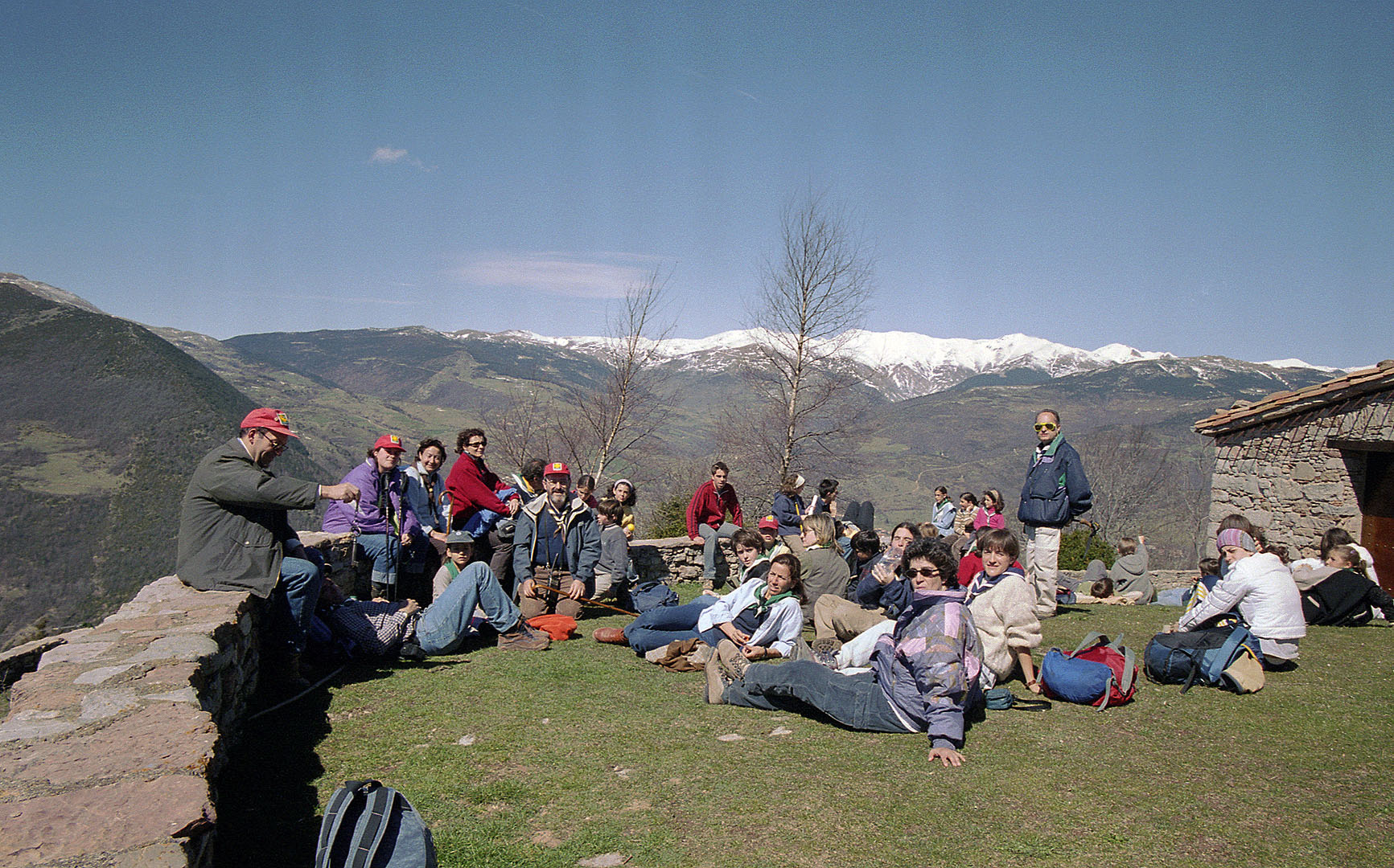 Descansant de la pujada del dia, però sobretot de la del dia anterior.
