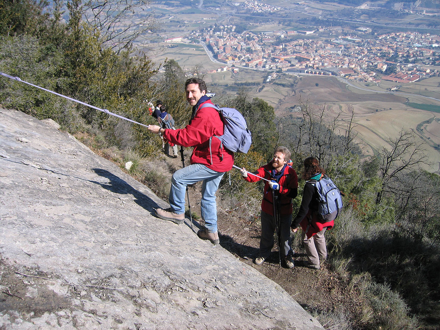 Tres dels punts conflictius estaven molt ben preparats amb cordes. Va ser divertit.