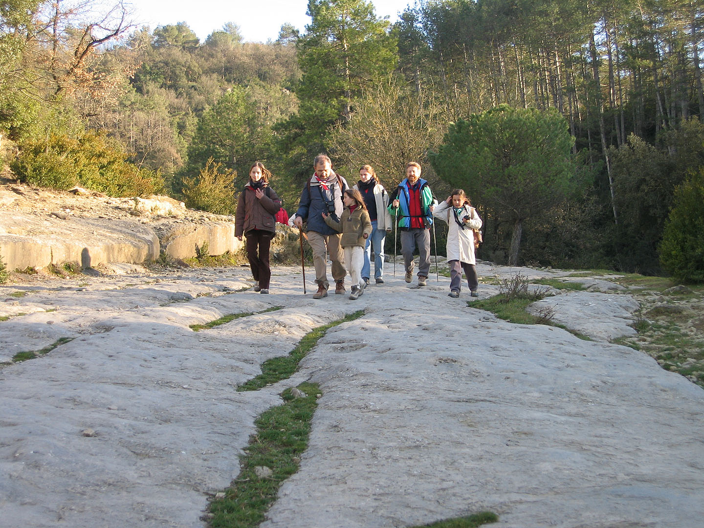 Després l’excursió va continuar tranquil•lament. Forta baixada i camí planer fins el autocar. La Carlota i la Alícia s’entretenien amb el Walkie parlant amb el Joan que anava darrera. Havia estat una excursió preciosa.