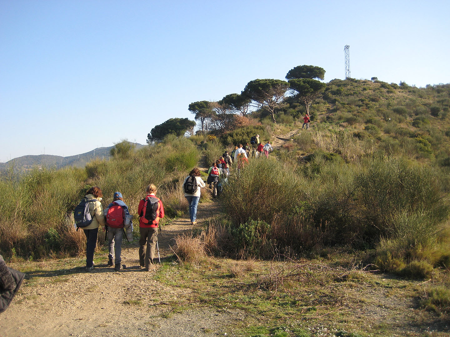 Seguim pujant. En Joan Visús s’ha avançat per fer la foto des de a dalt.