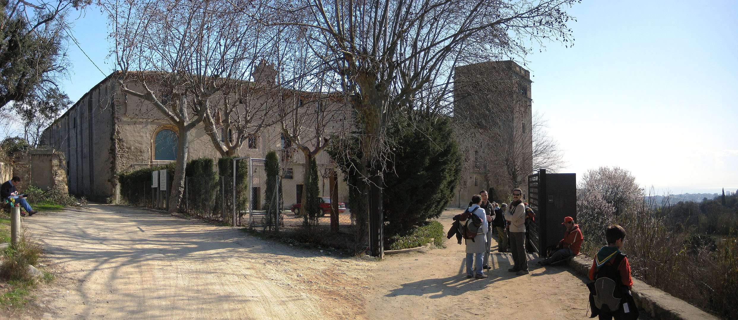 Una vista panoràmica del monestir. Era un lloc molt tranquil.