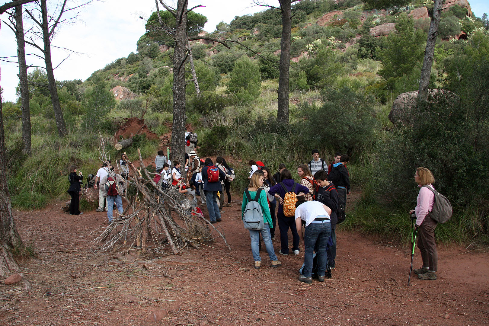 Una petita esplanada per fer un reagrupament. De totes maneres anàvem casi junts.