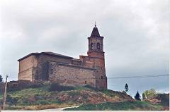 Vista de la iglesia parroquial de San Saturnino en Ventosa