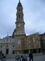 La Seo y entrada al Foro romano de Zaragoza